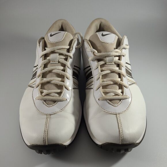Nike 418355-122 White Brown Athletic Lace-Up Golf Cleats Women’s Size 7 - Picture 2 of 8